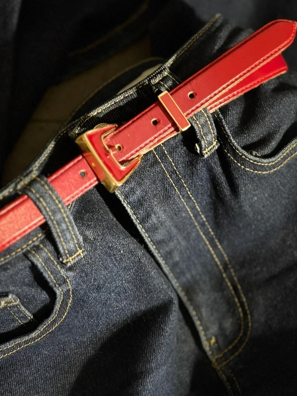 Vintage ST John Red Belt